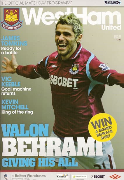 West Ham United FC v Bolton Wanderers FC